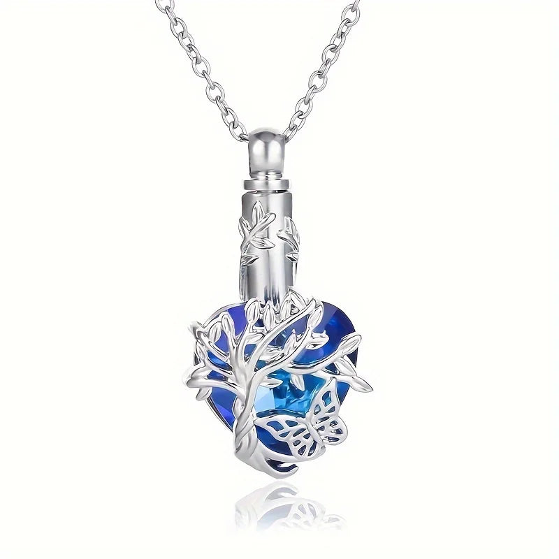 Heart Tree of Life Urn Necklace