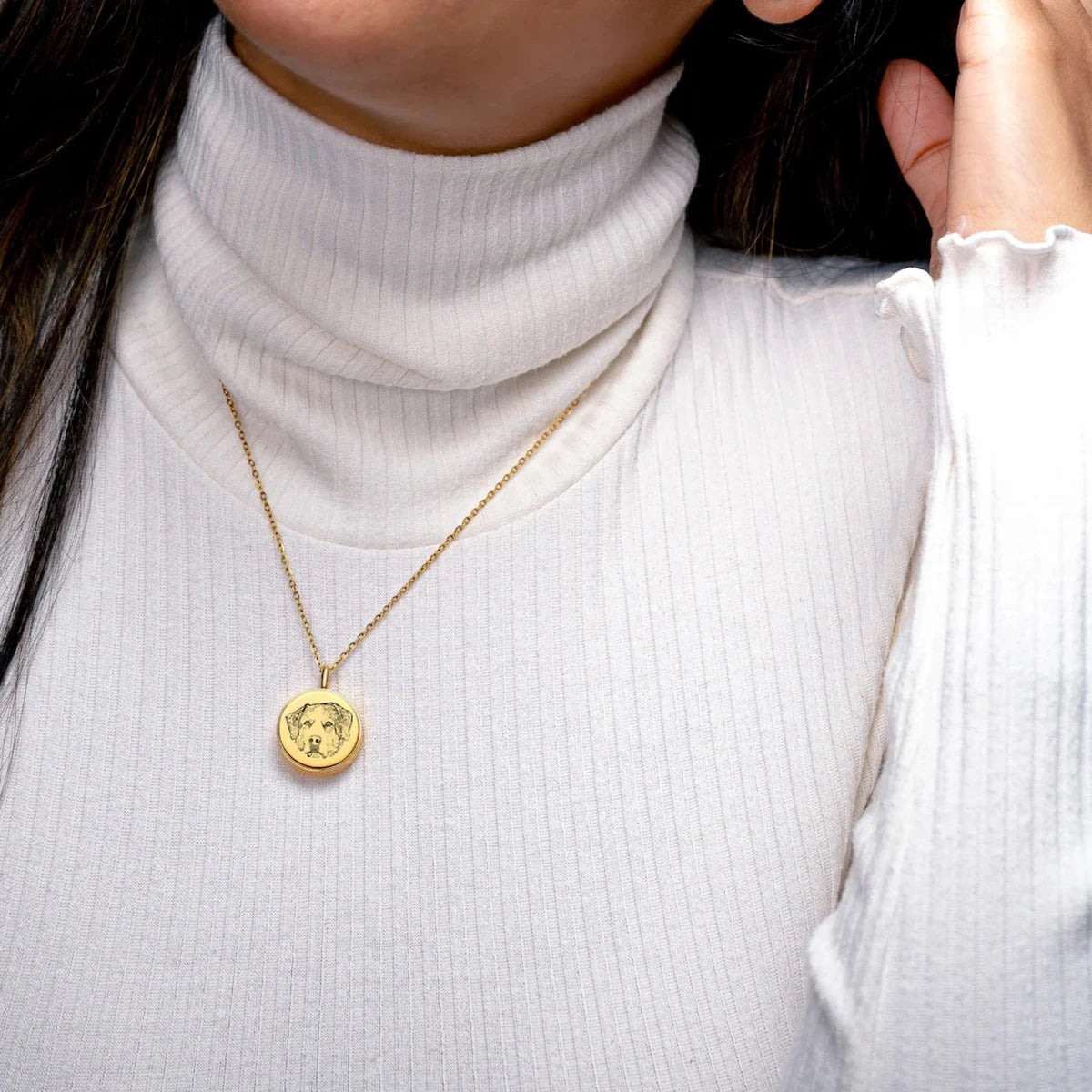 Custom Stainless Steel Round Urn Necklace