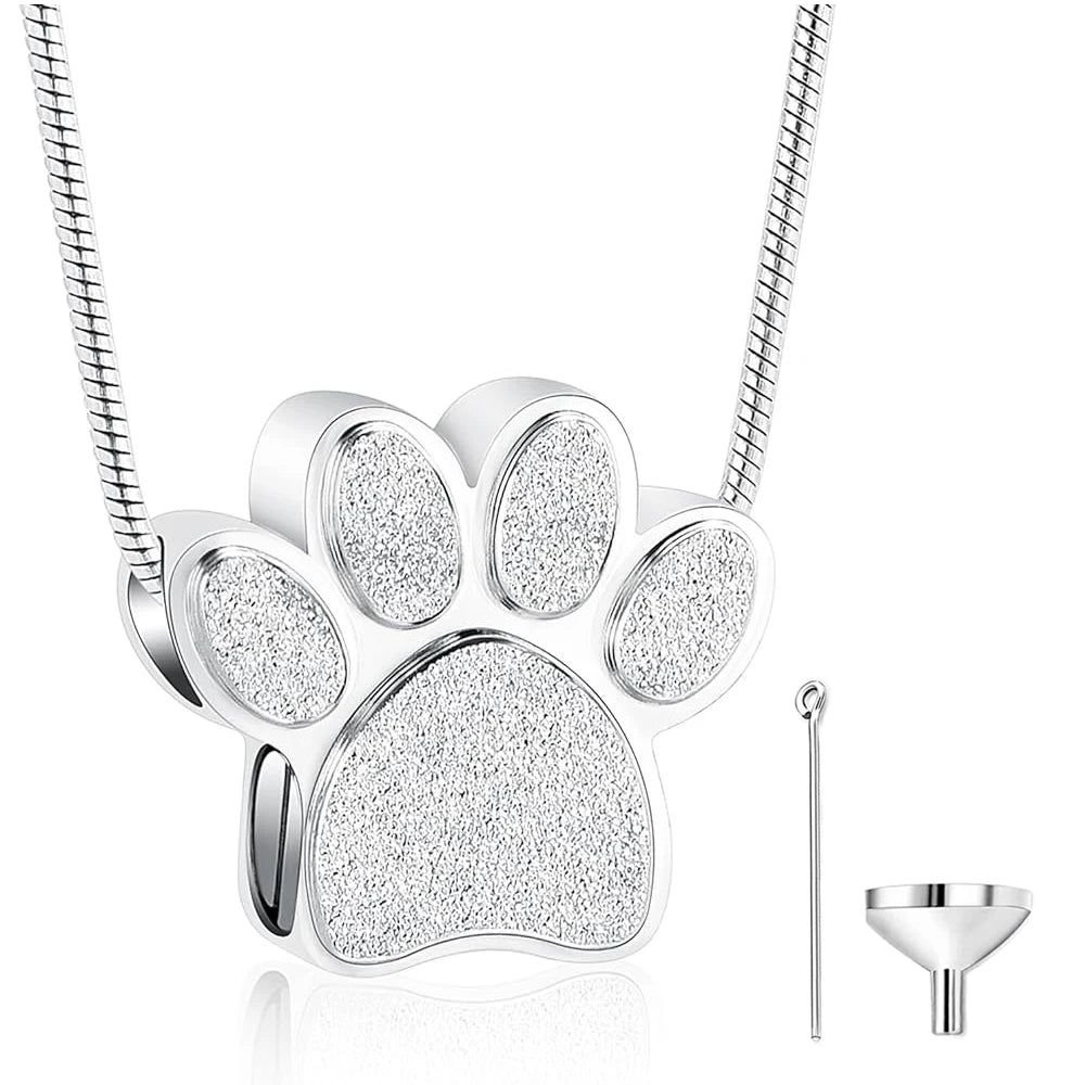 Paw print cremation pendant for your beloved pet