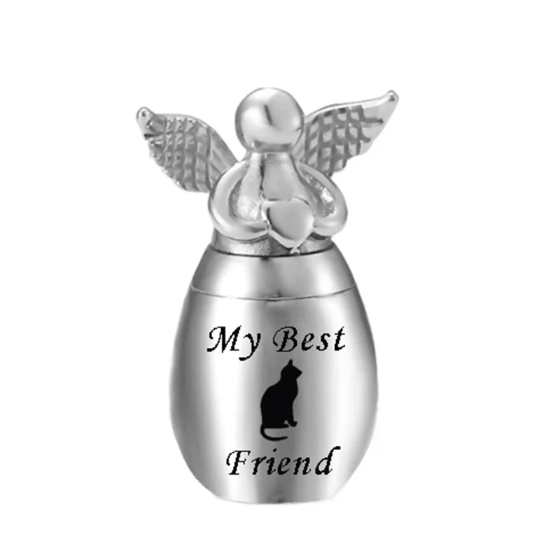Stainless steel mini urn keepsake