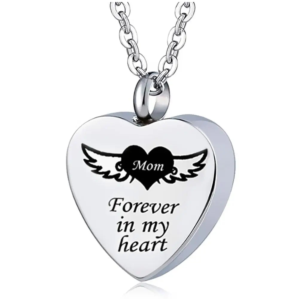 Custom Urn Necklace for Ashes Heart