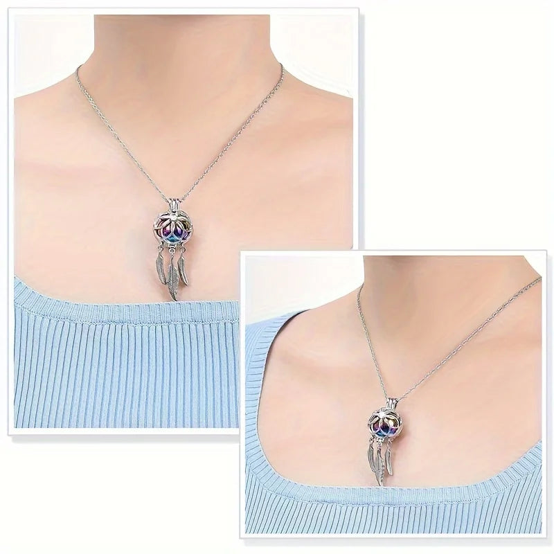 dream catcher cremation pendant
