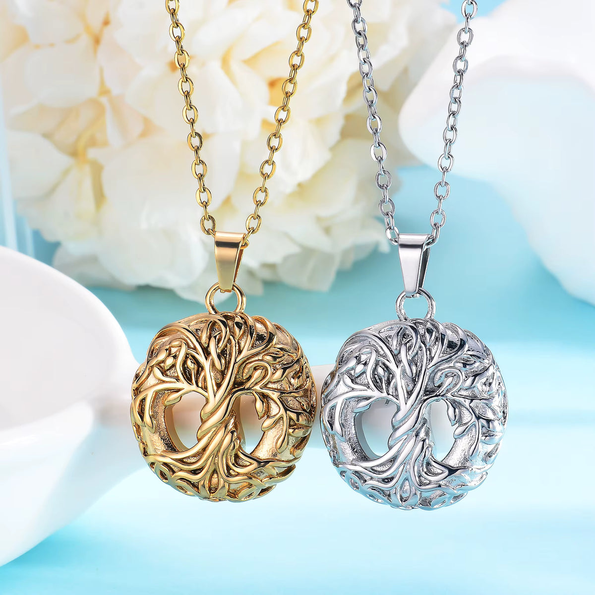 Tree of Life Urn Necklace