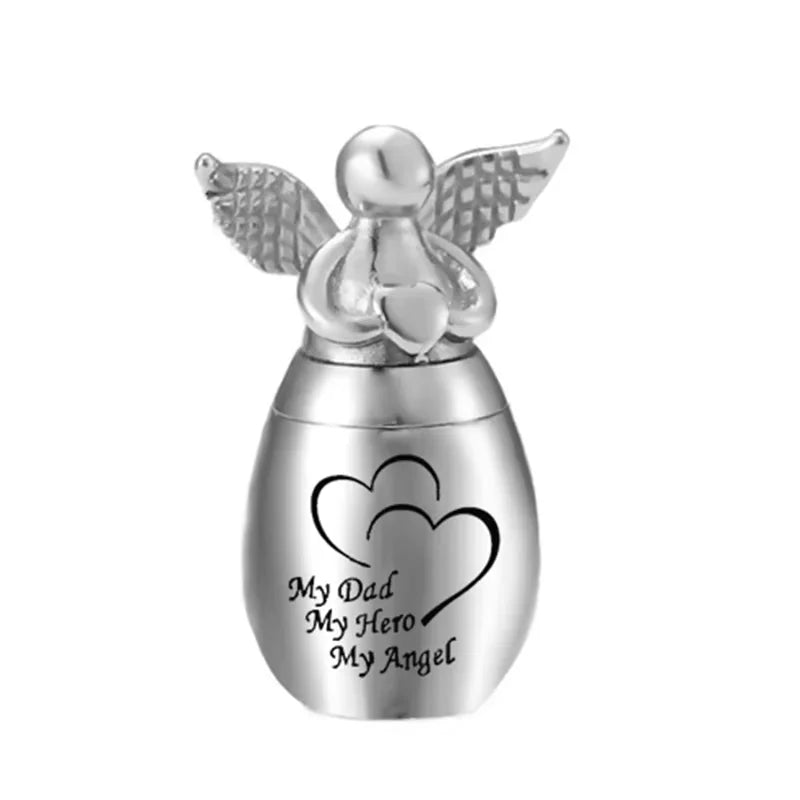 Stainless steel mini urn keepsake