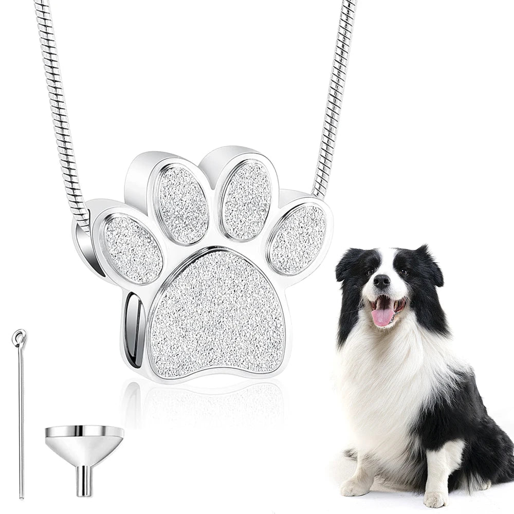Paw print cremation pendant for your beloved pet
