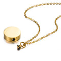 Custom Stainless Steel Round Urn Necklace