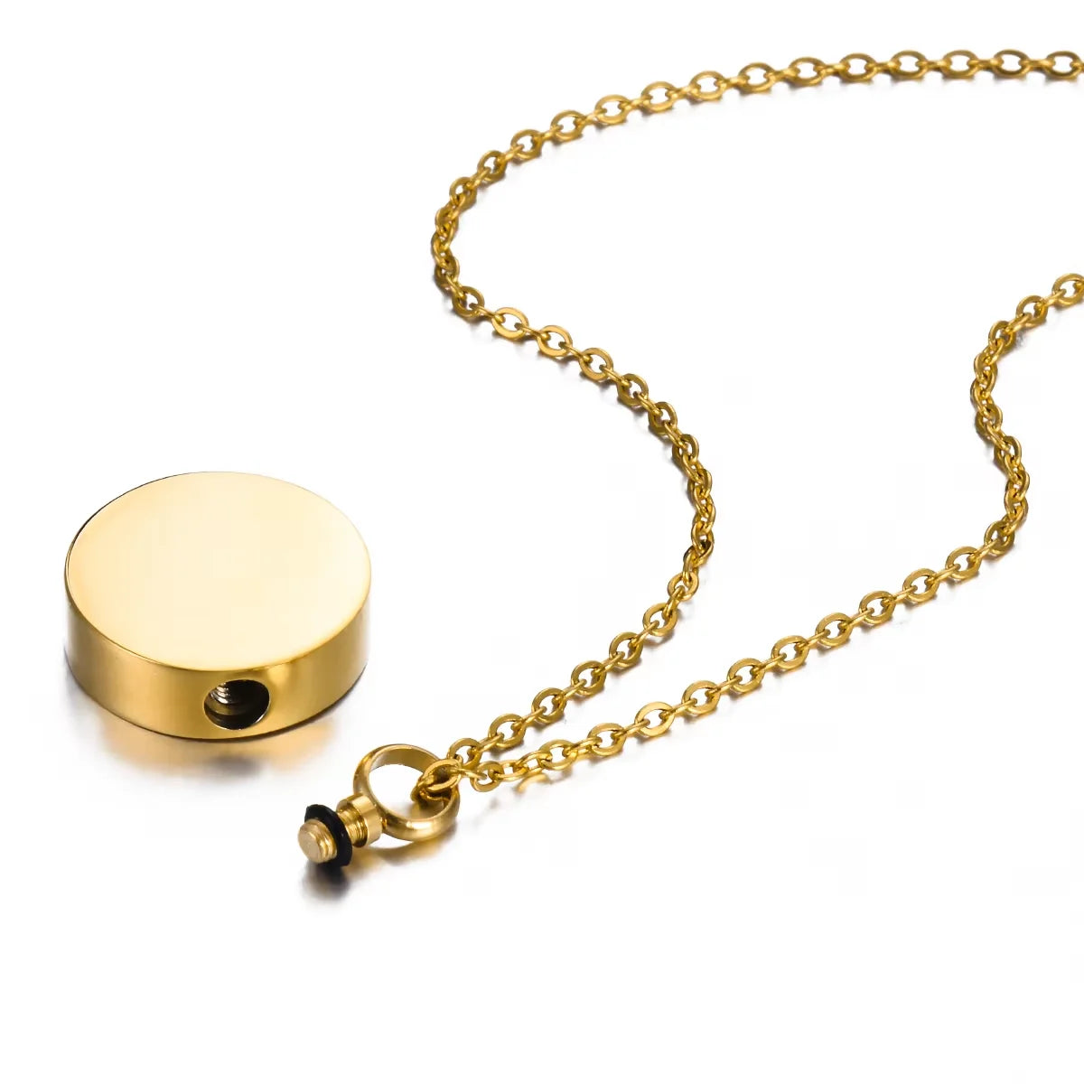 Custom Stainless Steel Round Urn Necklace