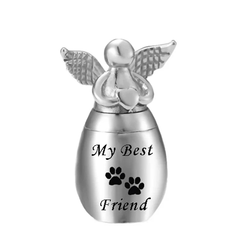 Stainless steel mini urn keepsake